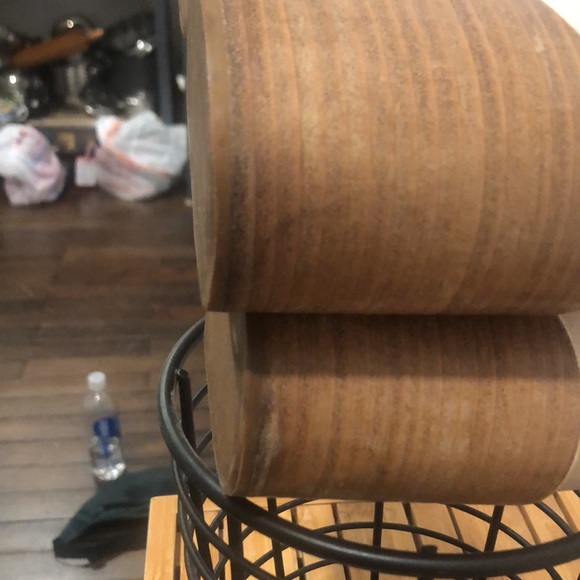 CHLOE stacked wood wedge close toe heel - Picture 6 of 10